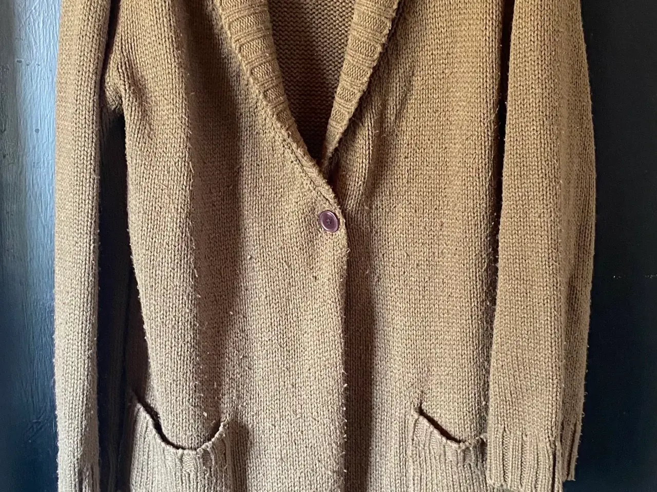 Billede 1 - Lang strik cardigan 