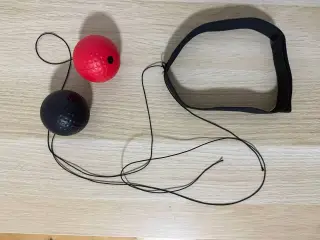 Reaction ball / træningsbold med elastik og 2 bold