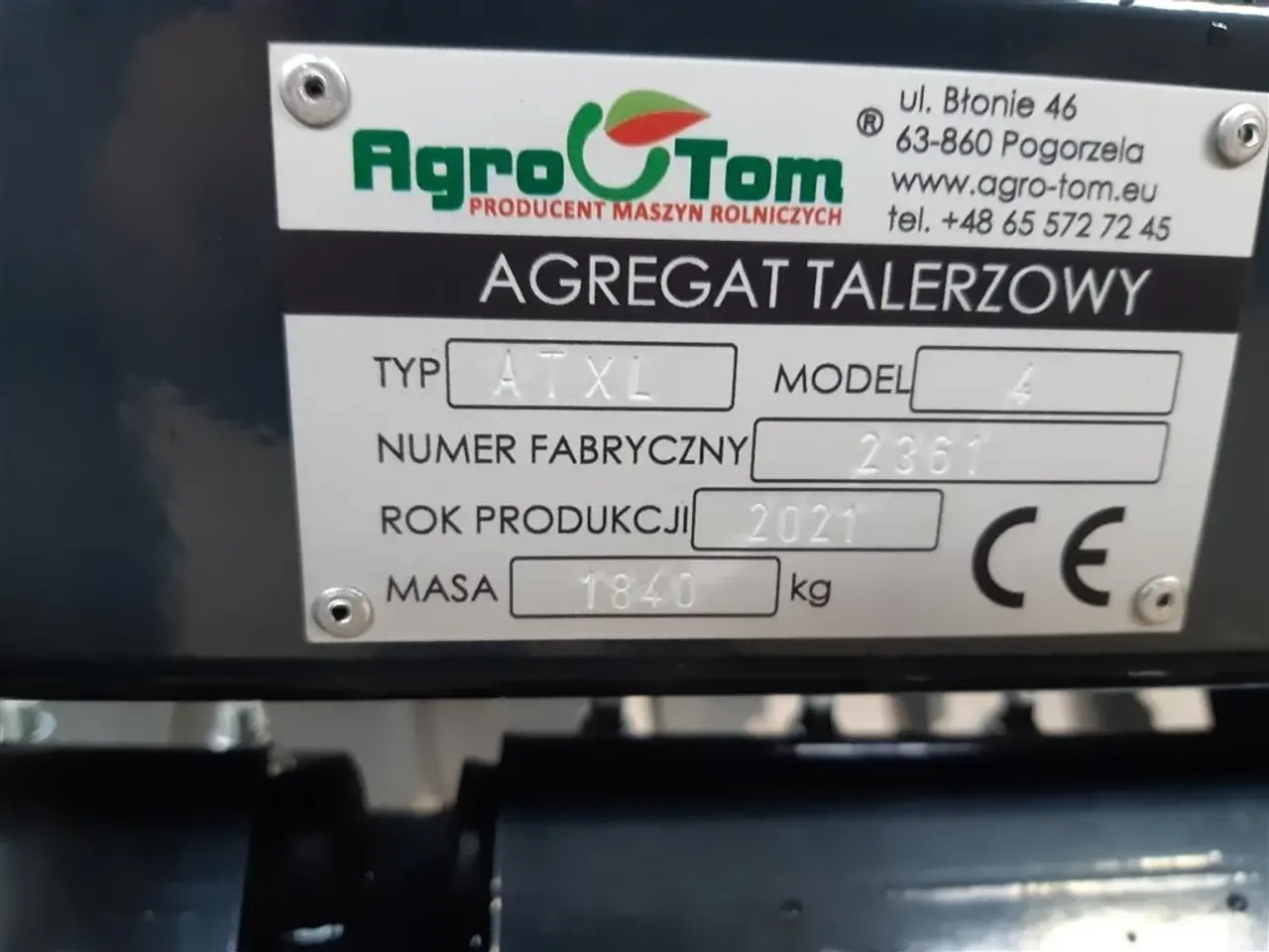 Billede 2 - AGRO - TOM XL 4 meter hd modellen