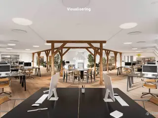 Penthouse kontorlejemål med udsigt i hjertet af København K