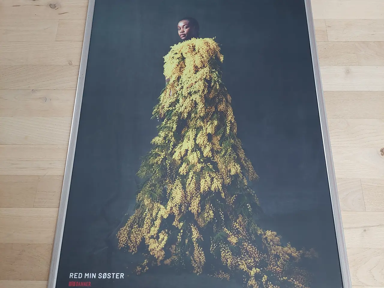 Billede 1 - DANNER RED MIN SØSTER – Plakat i træ/glasramme