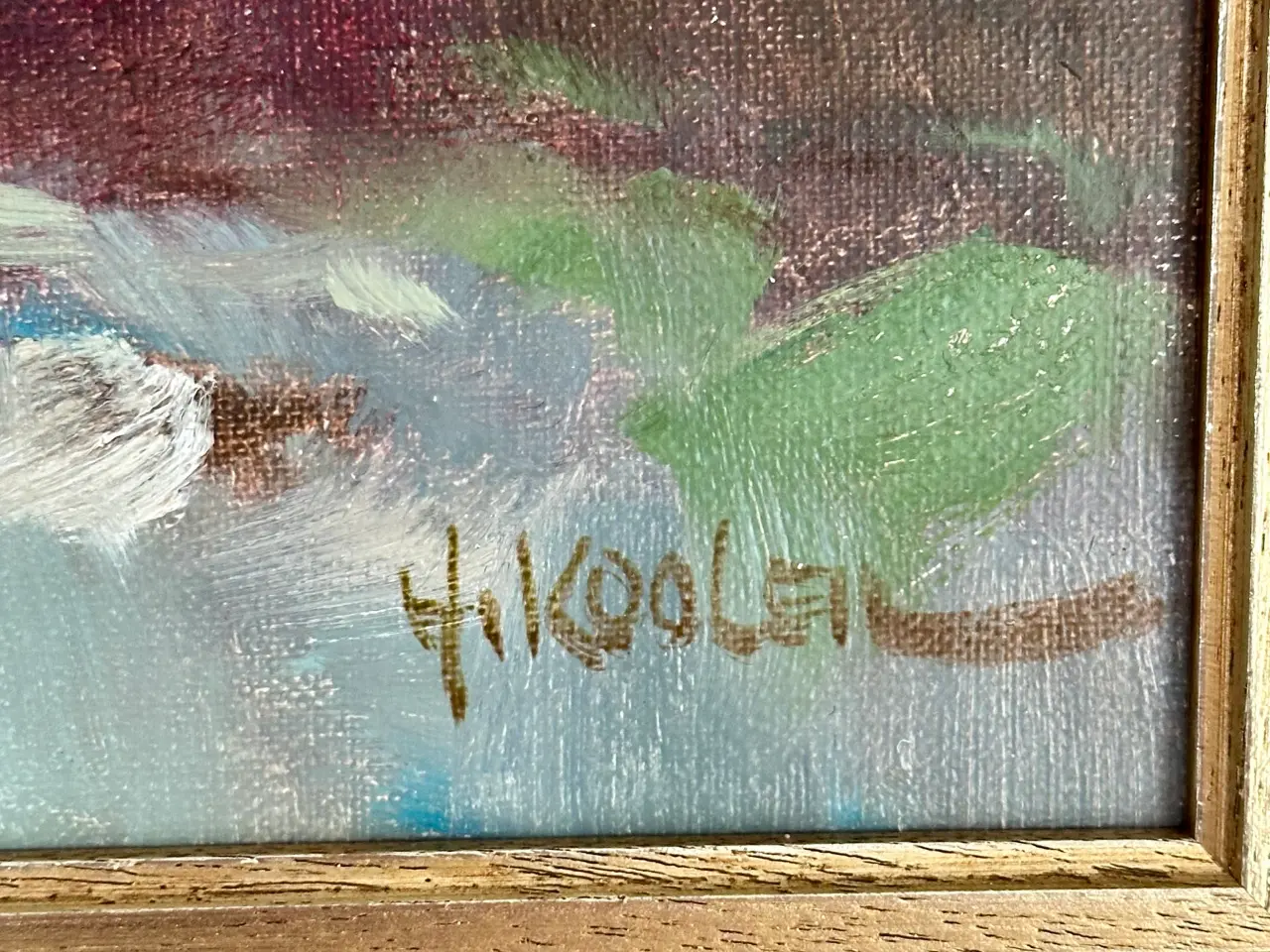 Billede 3 - Vintage ægte oliemaleri af Harry Koolen