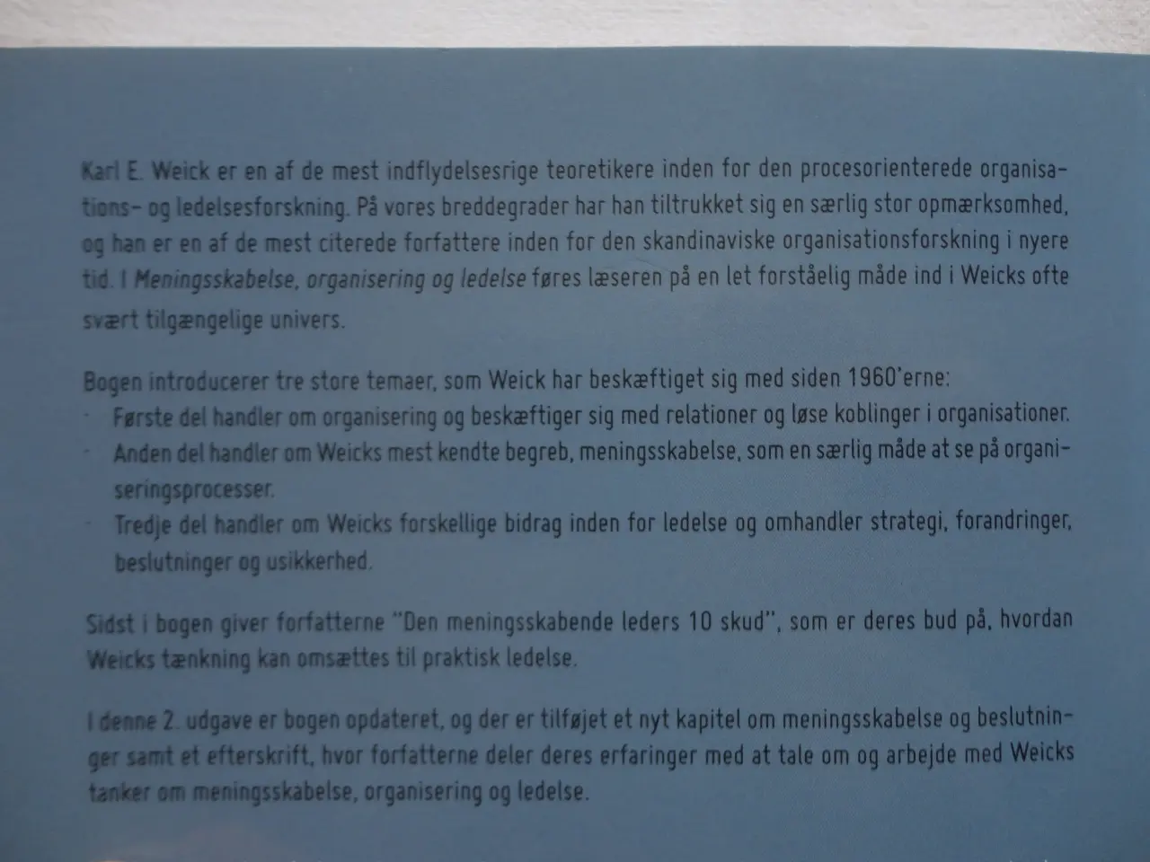 Billede 4 - Meningsskabelse, organisering og ledelse :