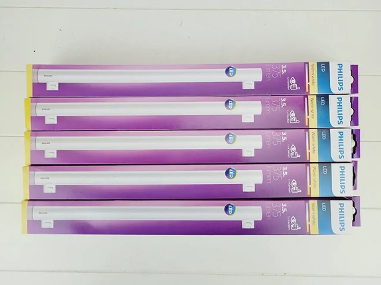 Billede 2 - 10 Stk Philips S14S 827 LED pære Lineært rør 50cm