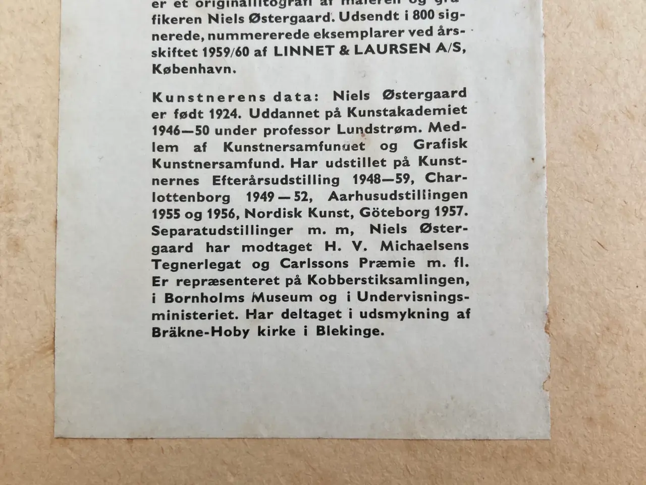Billede 3 - Litografi