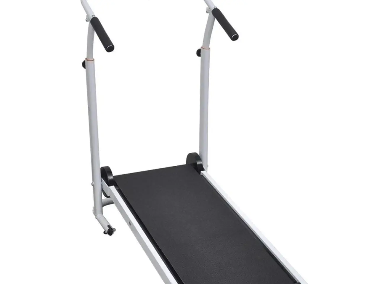 Billede 2 - Foldbart mini-løbebånd 93 × 36 cm - sort, manuelt med monitor