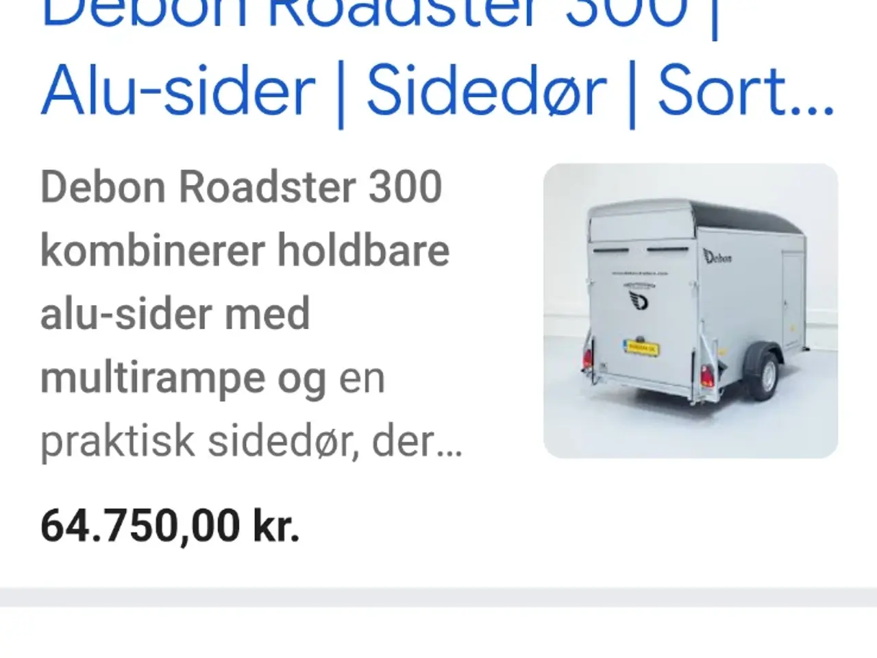 Billede 11 - Trailer lukket cargo mc