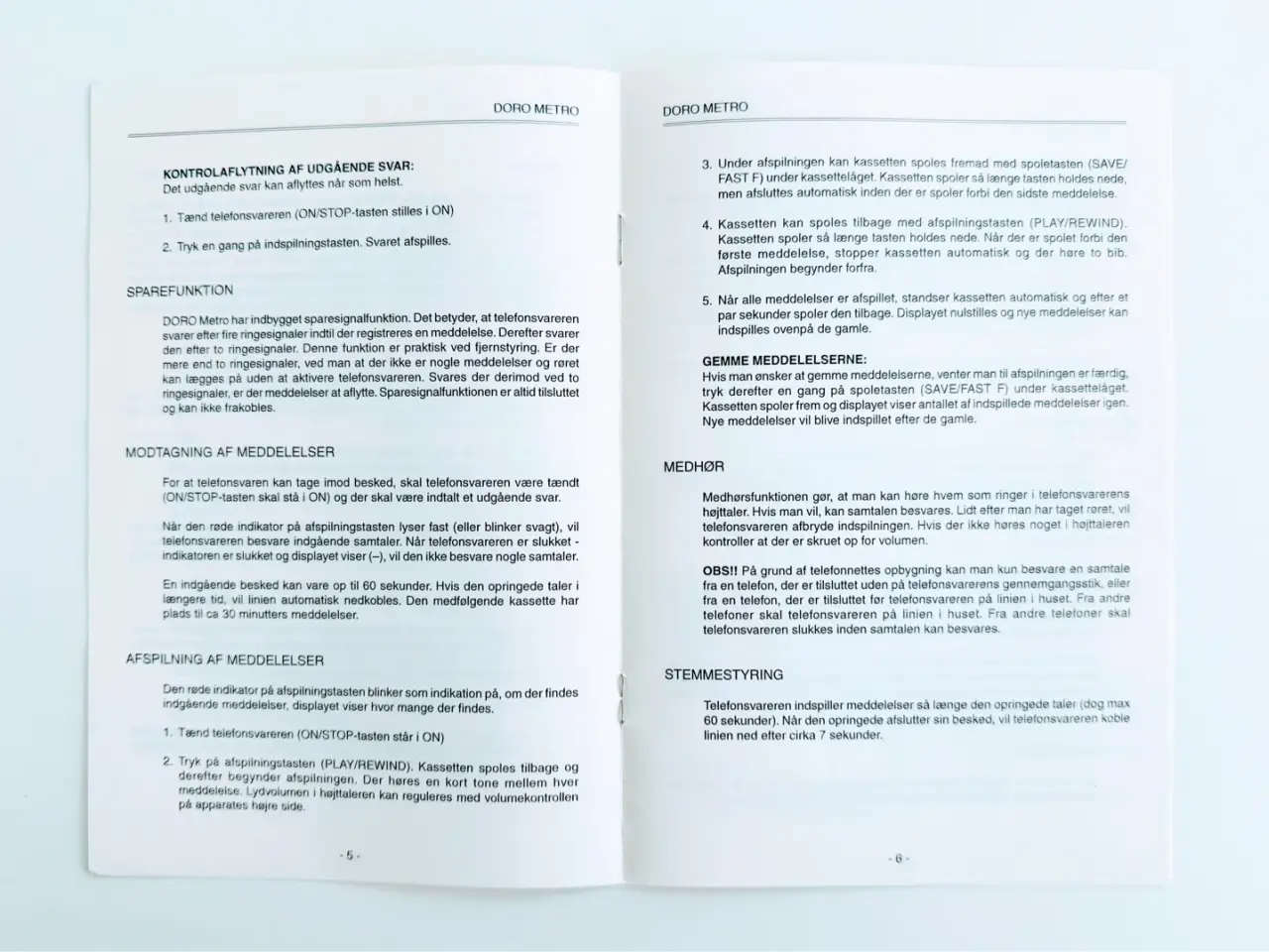 Billede 16 - DORO Metro telefonsvarer, velholdt + velfungerende
