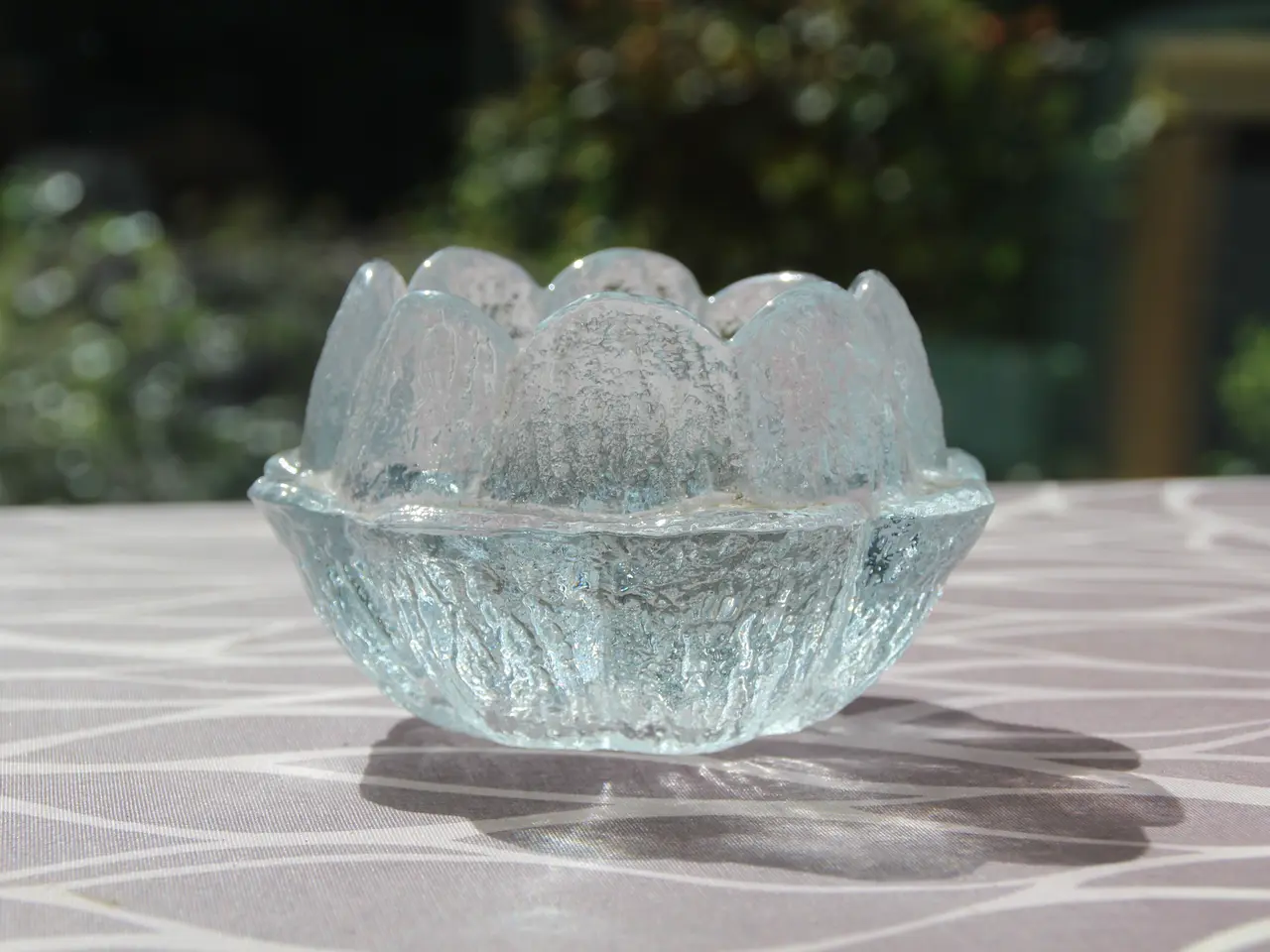 Billede 1 - Holmegård glas åkande lysestage