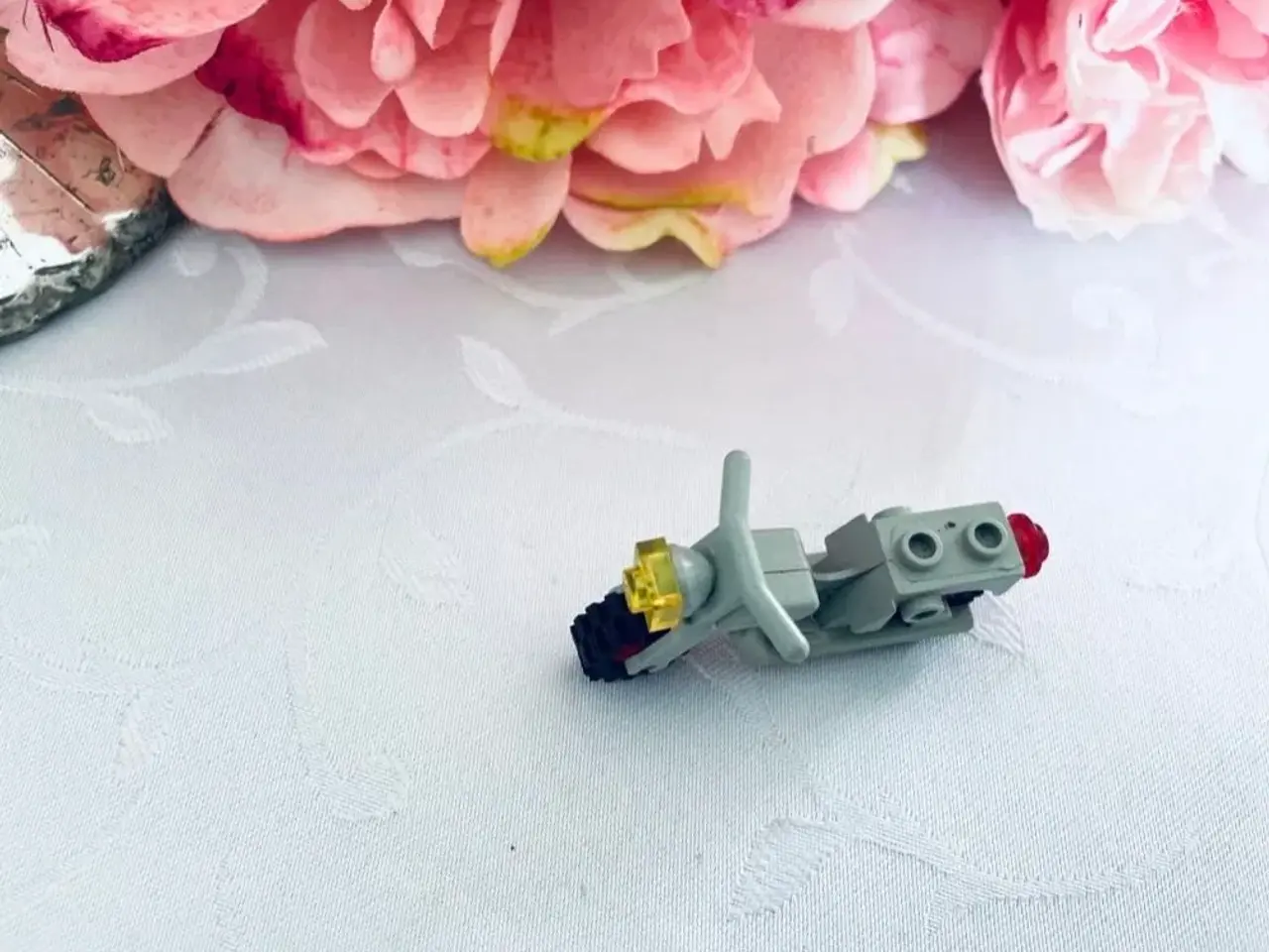 Billede 2 - Lego motorcykel grå vintage