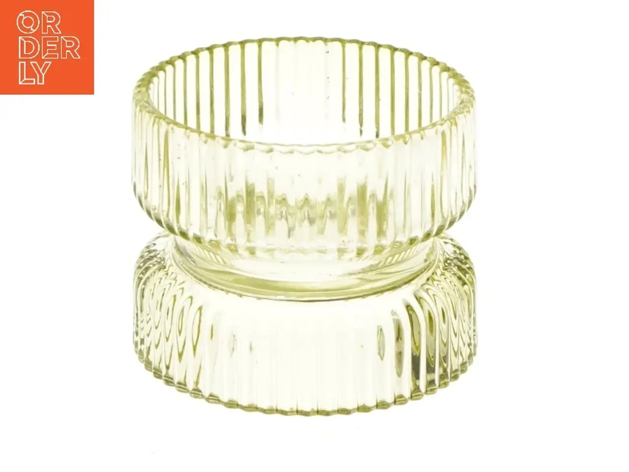 Billede 1 - Glas lysestage (str. 9x7 cm)