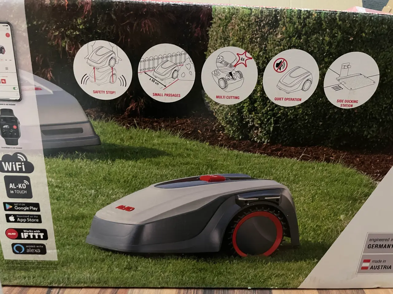 Billede 4 - AL-KO Robolinho Robotplæneklipper 500 m² med garag