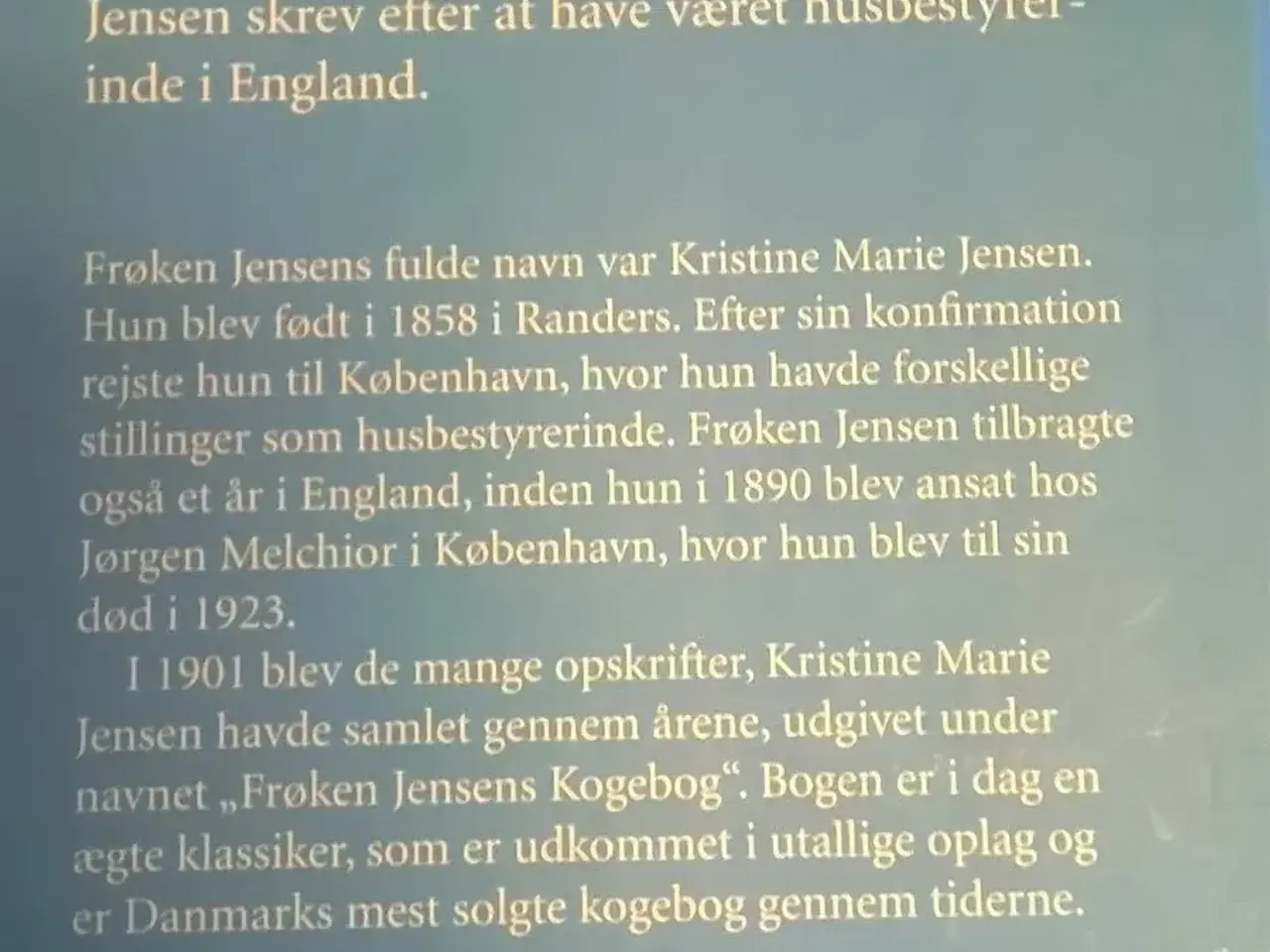 Billede 5 - Frøken Jensens gode Supper + Frk. Jensens Bagebog