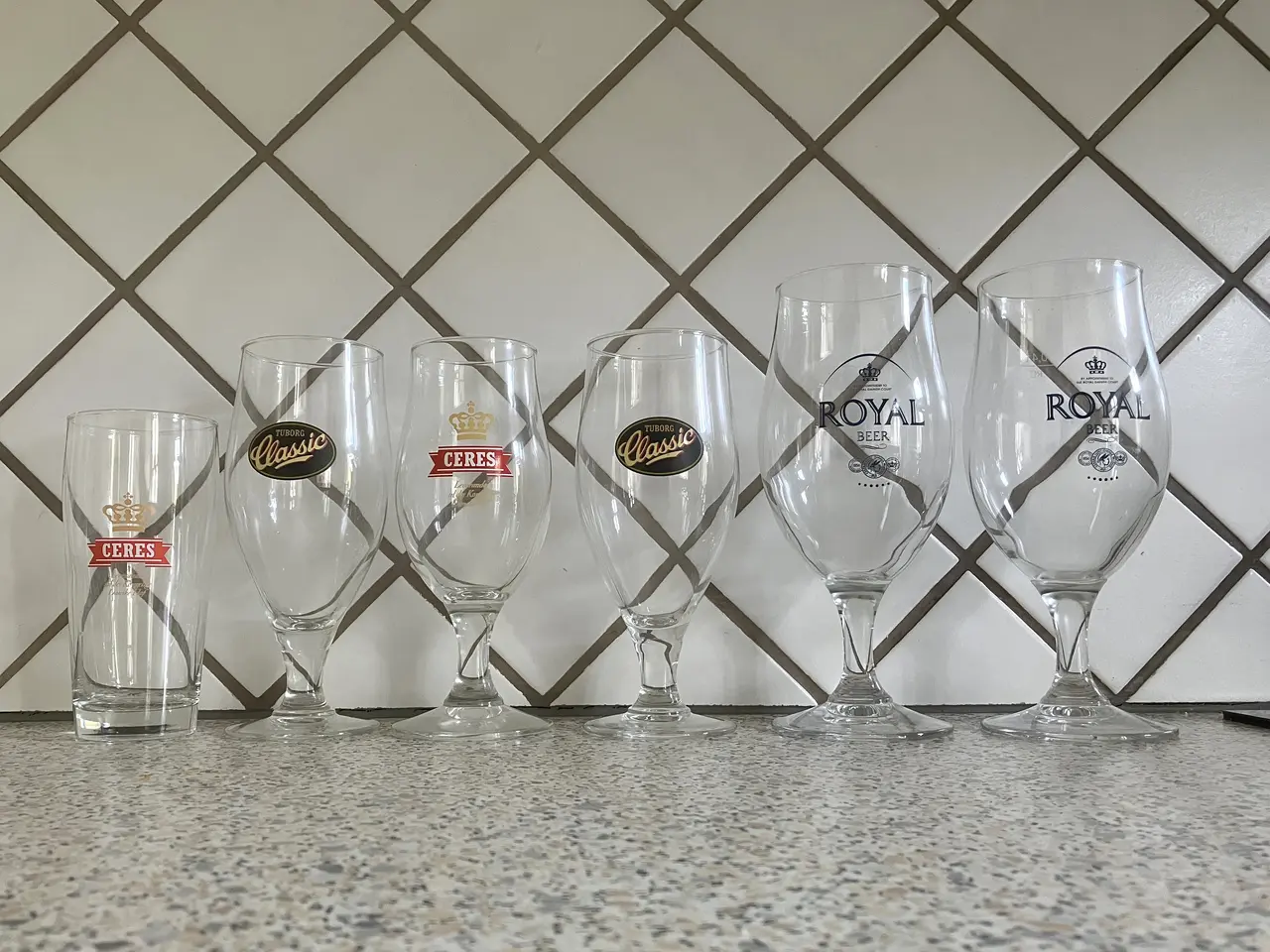 Billede 3 - 6 ølglas.