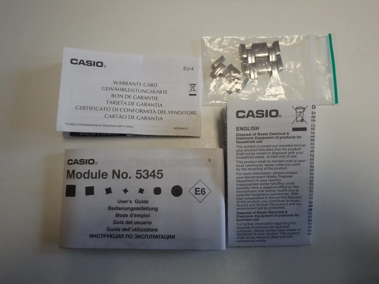 Billede 9 - Casio Edifice sort/blå/stål Kronograf Model 5345