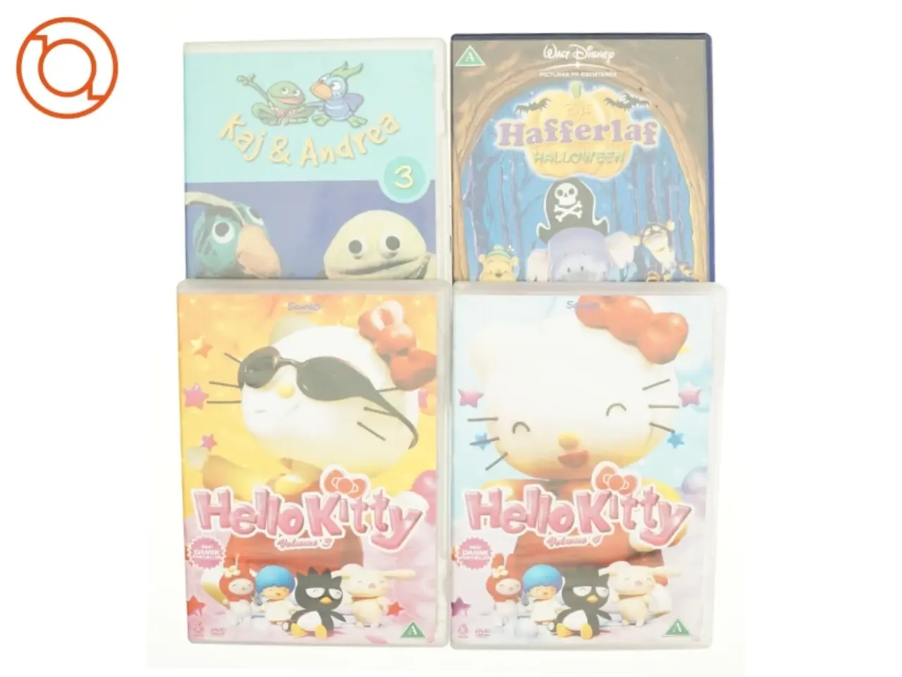 Billede 1 - 4 dvd´er, Hello Kitty, Haffelaf Halloween og Kaj&Andrea