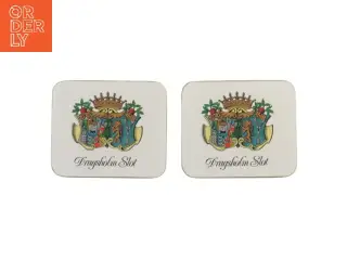 Dragsholm Slot bordskånere, 2 stk (11x9 cm)