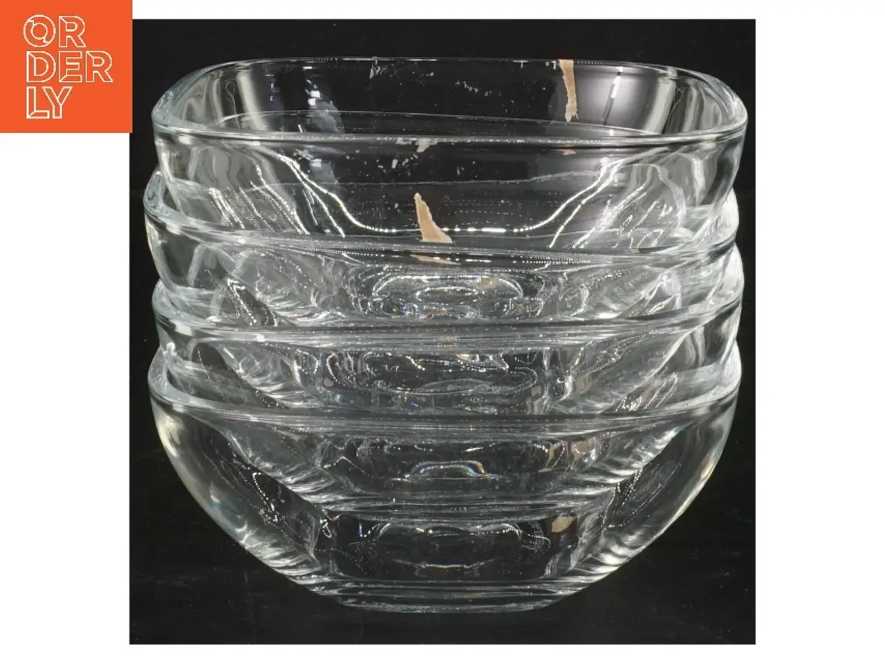 Billede 1 - Sæt af 4 glasskåle (str. 4 stk 13x13 cm)