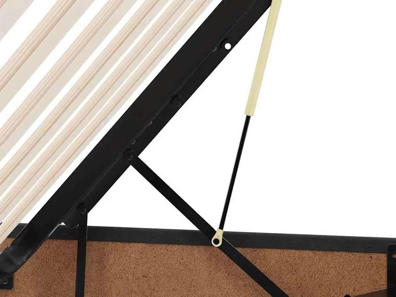 Billede 11 - Opbevaringsseng med madras Sort 135 x 190 cm Velour