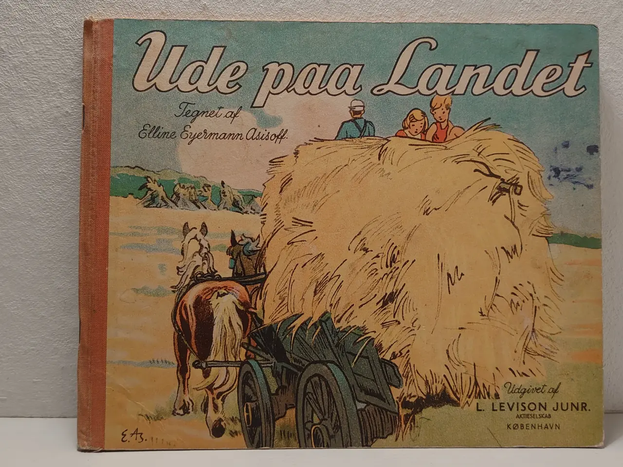 Billede 1 - Elline Eyermann Asisoff: Ude paa Landet. Ca. 1945.