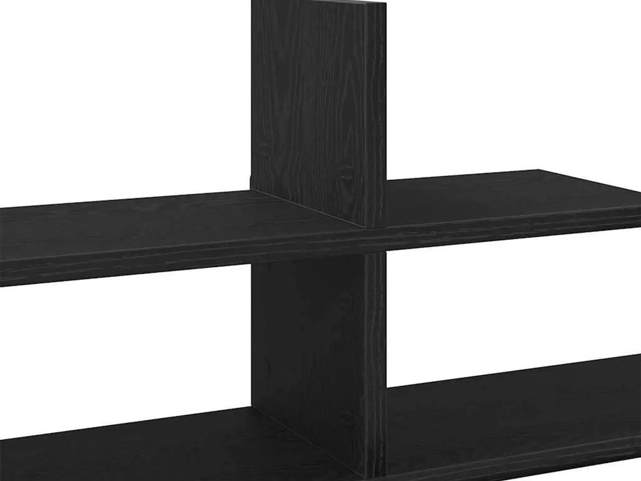 Billede 8 - Væghylde 124,5x18x60,5 cm konstrueret træ sort egetræsfarve