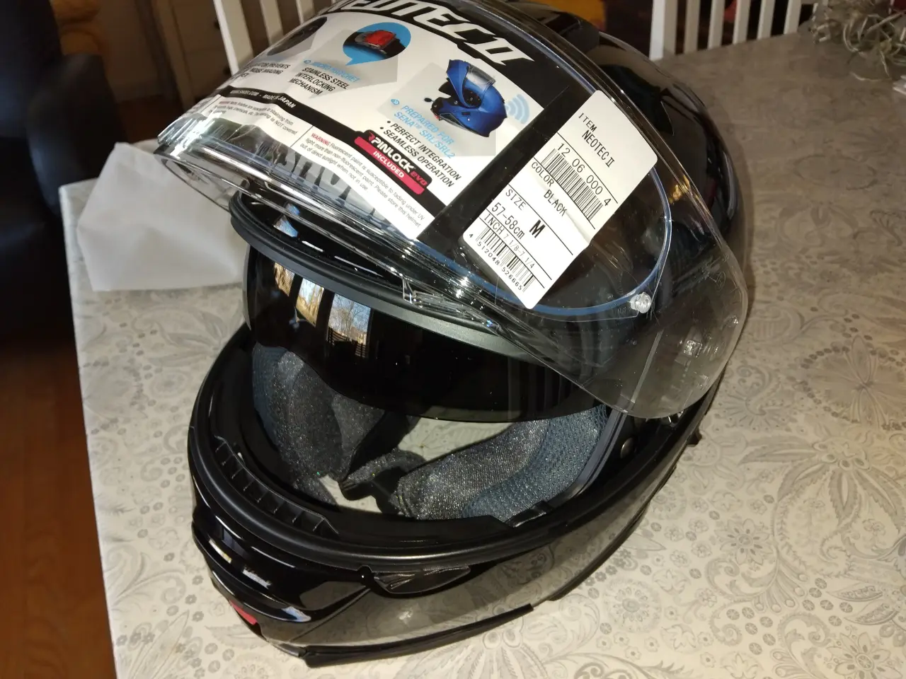 Billede 2 - Ny Shoei Neotec 2 hjelm, sort str. 58 cm