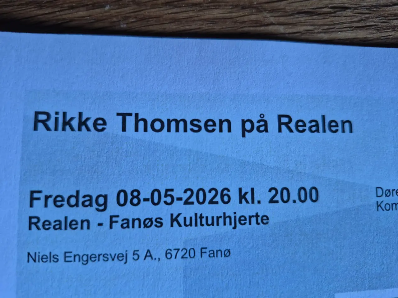 Billede 2 - Koncert med Rikke Thomsen