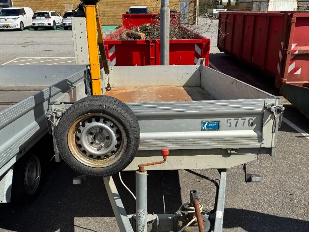 Billede 2 - Unsinn 1800kg tiptrailer m kran