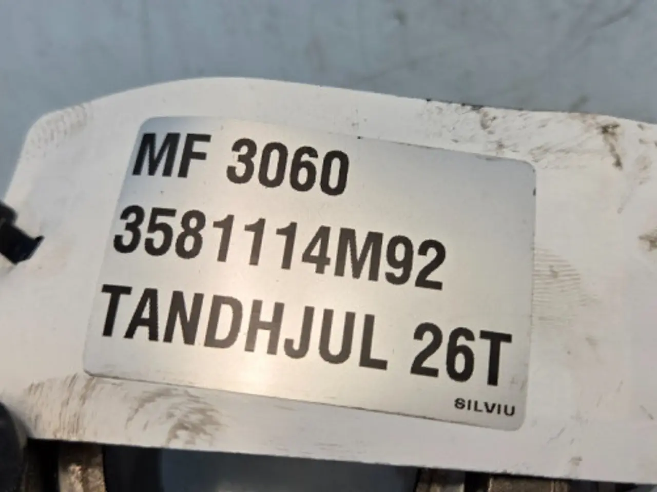 Billede 11 - Massey Ferguson 3060 Tandhjul 3581114M92
