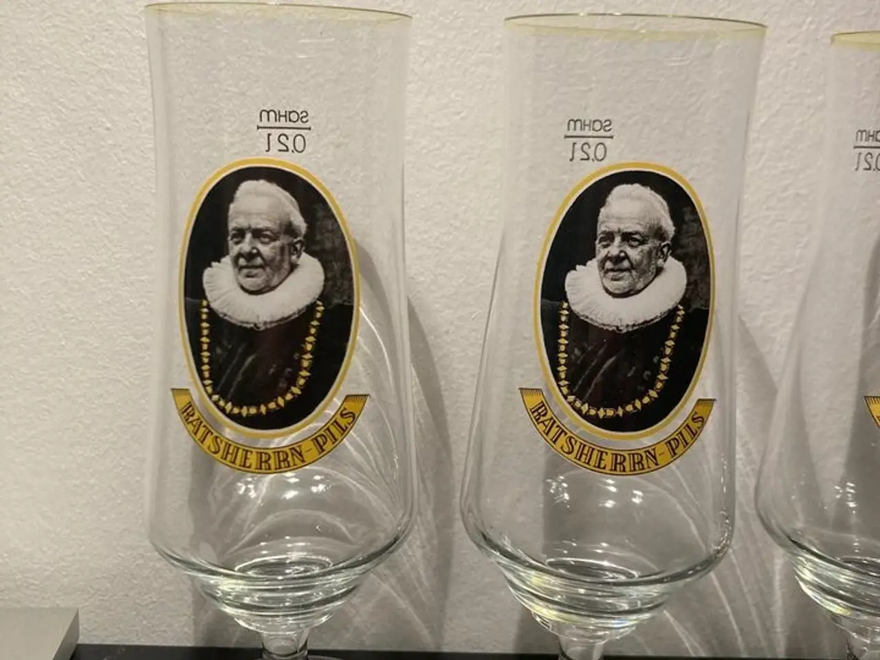 Billede 1 - Ratsherrn-Pils ølglas - 6 stk.