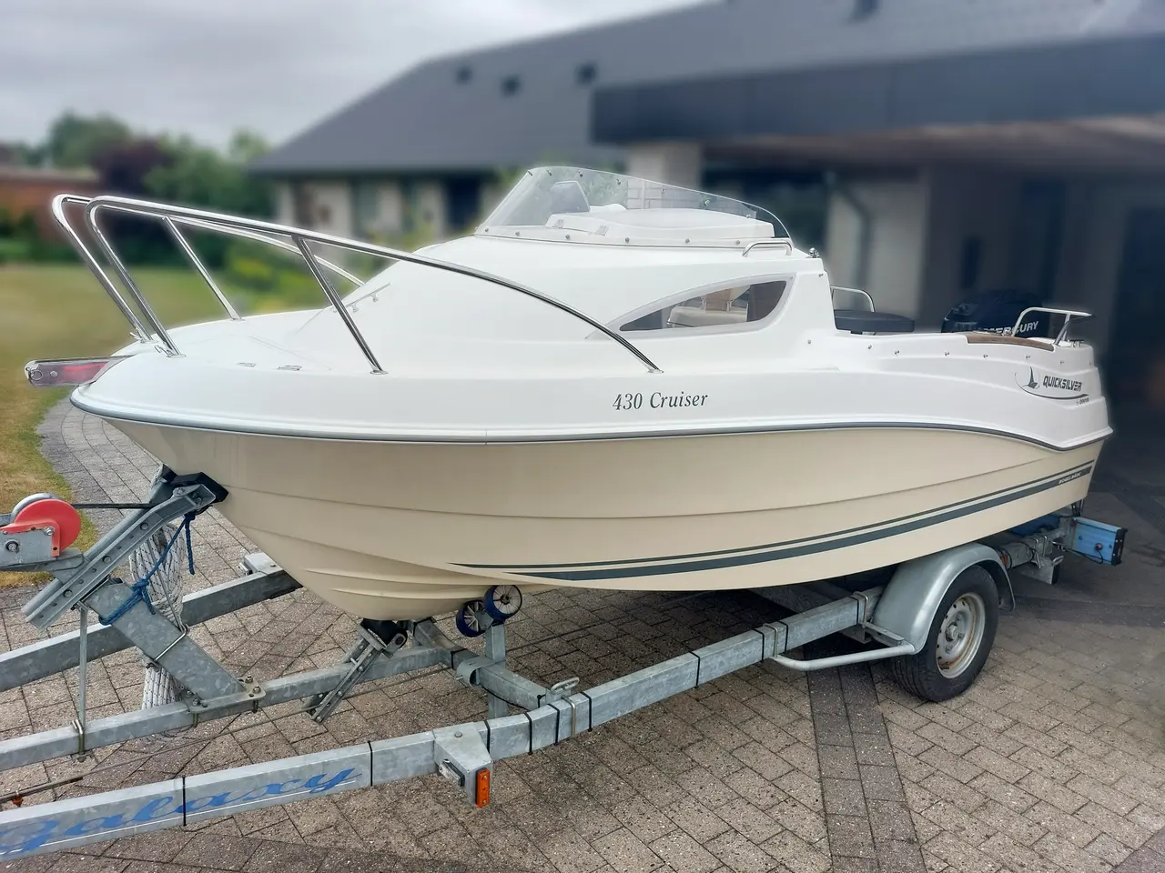 Billede 3 - kabinebåd, Quicksilver 430, 25hk Mercury + trailer