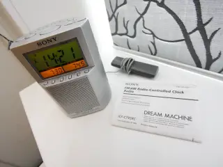 Sony digital clockradio med 2 alarmer