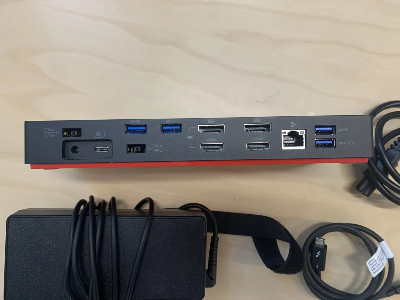 Billede 2 - Lenovo ThinkPad Thunderbolt 3 Workstation Dock