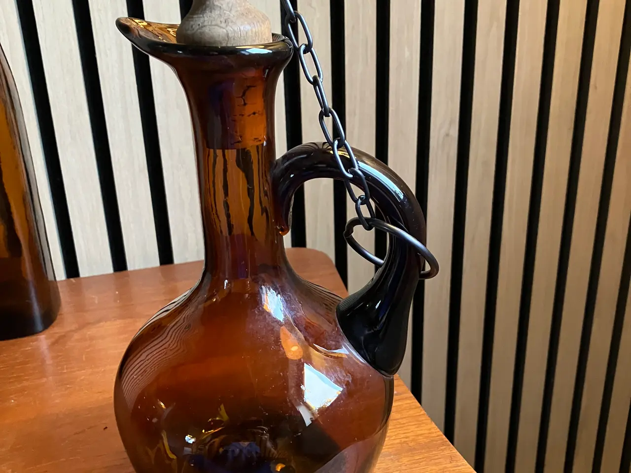 Billede 4 - Flot sæt mørkebrunt retro glas