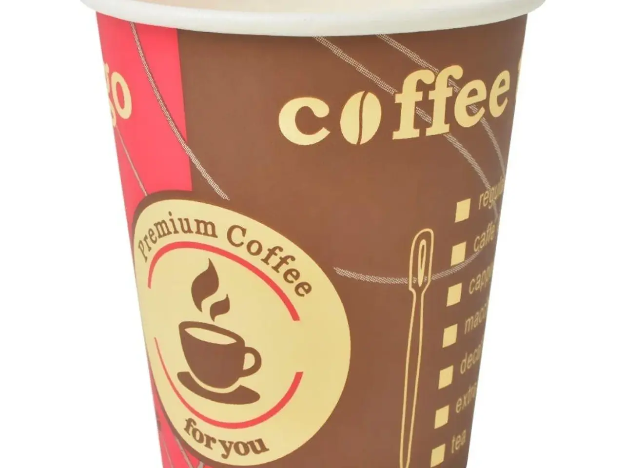 Billede 2 - Engangskaffekrus papir 240 ml (8 oz) - 1000 stk.