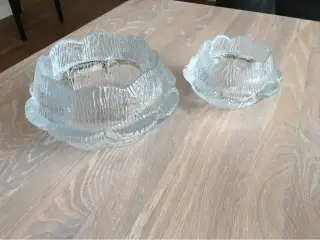Holmegård glasskåle lille & stor