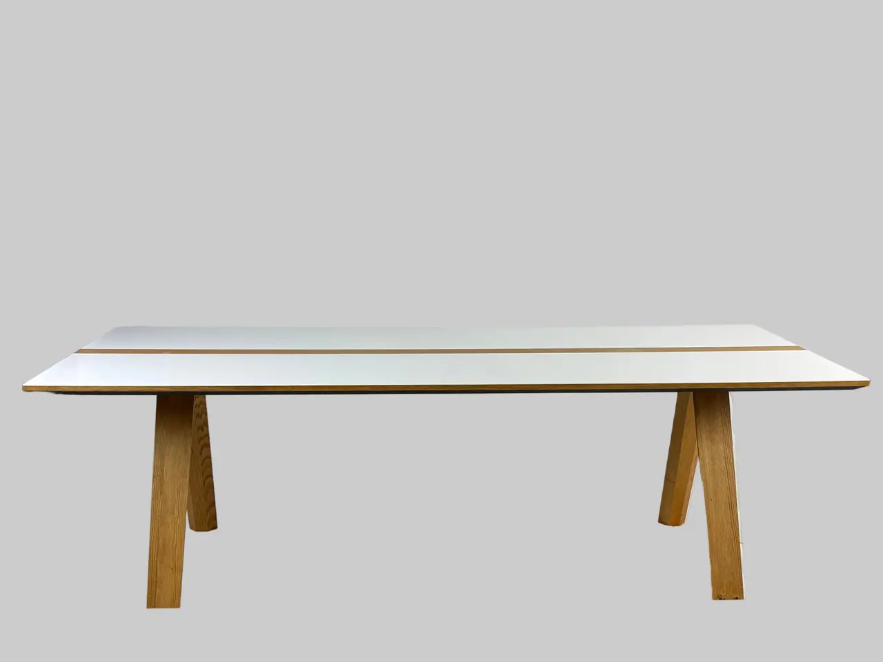 Billede 3 - Mølballe String Bord – Hvid/Natur 240x100xH73cm