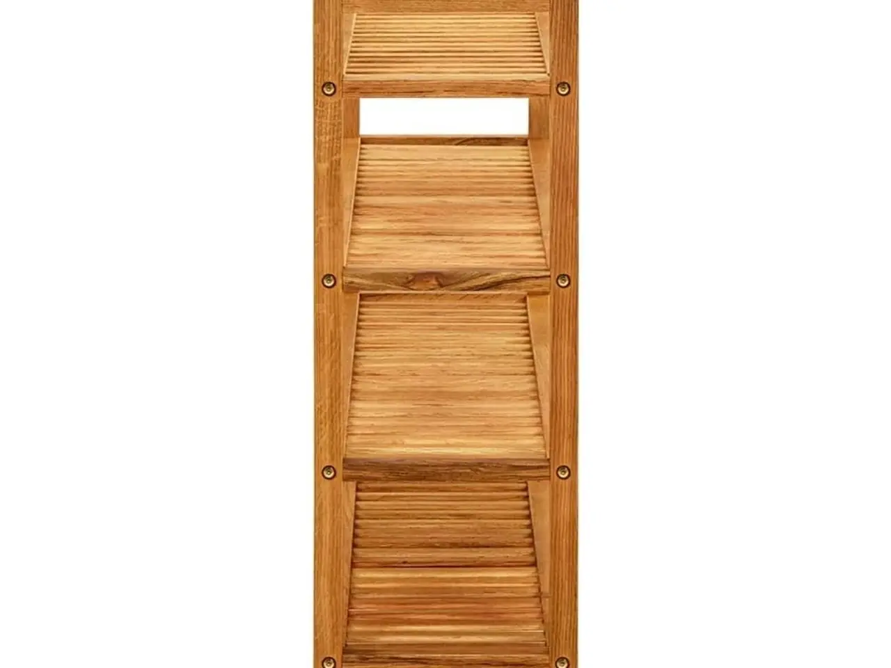 Billede 3 - Skostativ med 4 hylder i massivt egetræ - 100 x 27 x 80 cm