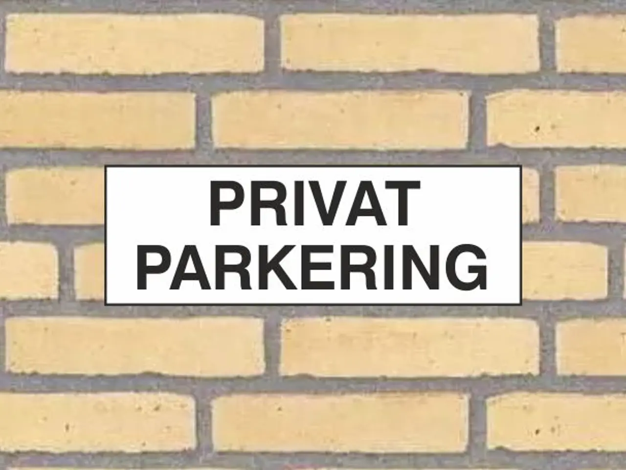 Billede 3 - Nye skilte 30x10 cm med Parkering forbudt, Privat