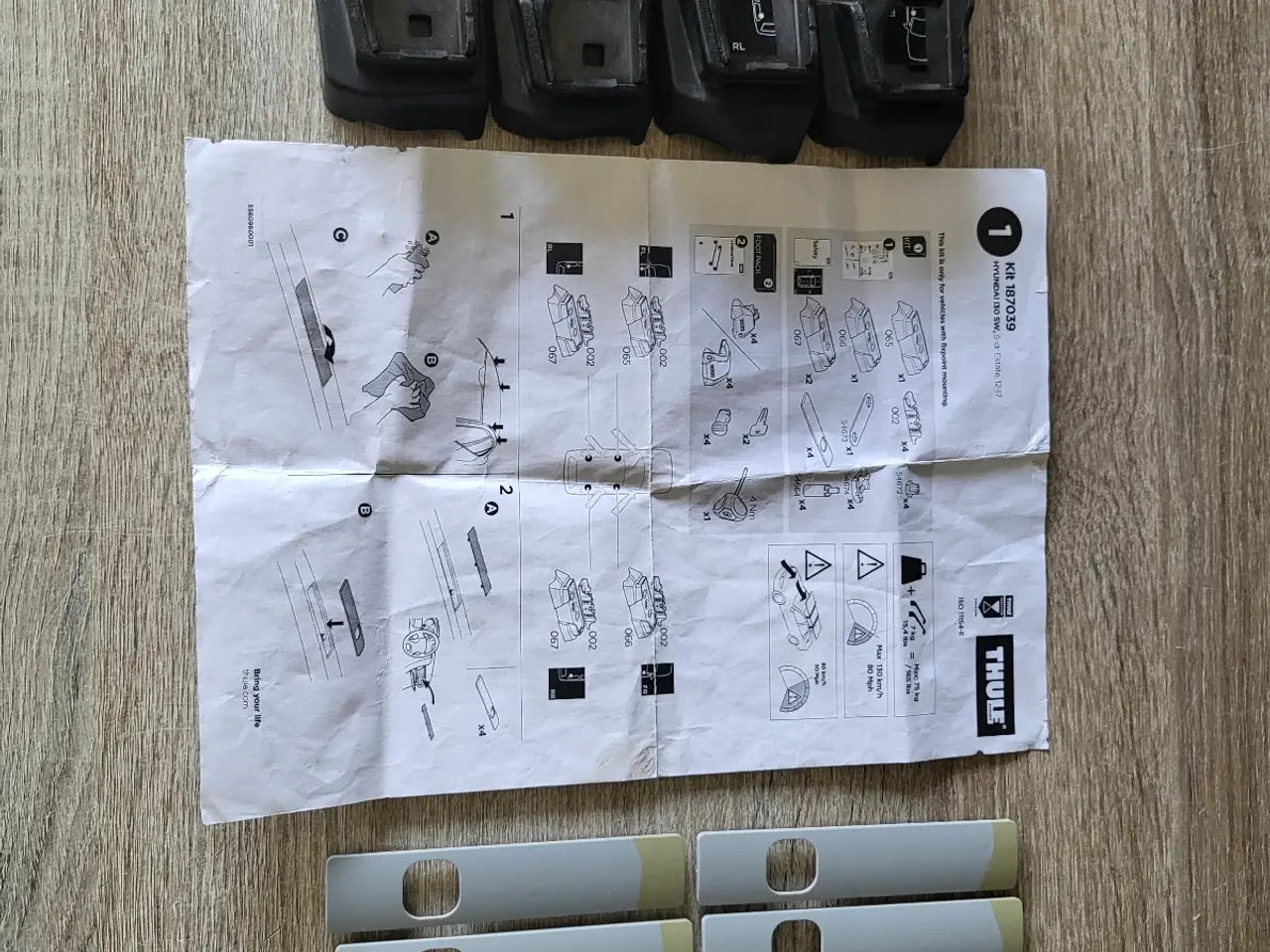 Billede 1 - Thule Kit 187039 til tagbøjler, Hyundai I30 SW 201