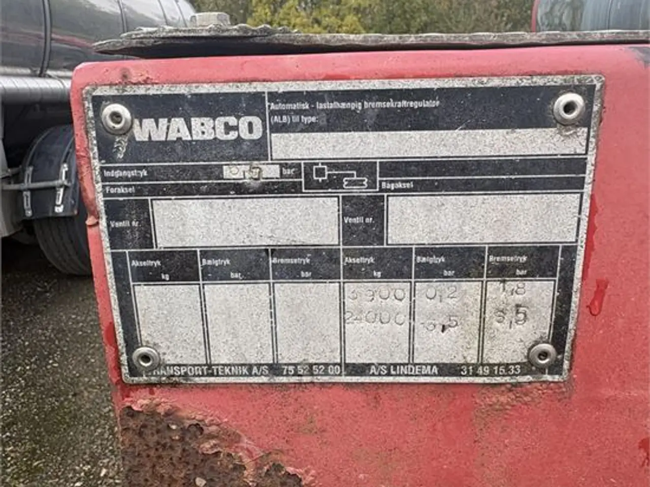 Billede 25 - Wabco Container chassis 20 feet -