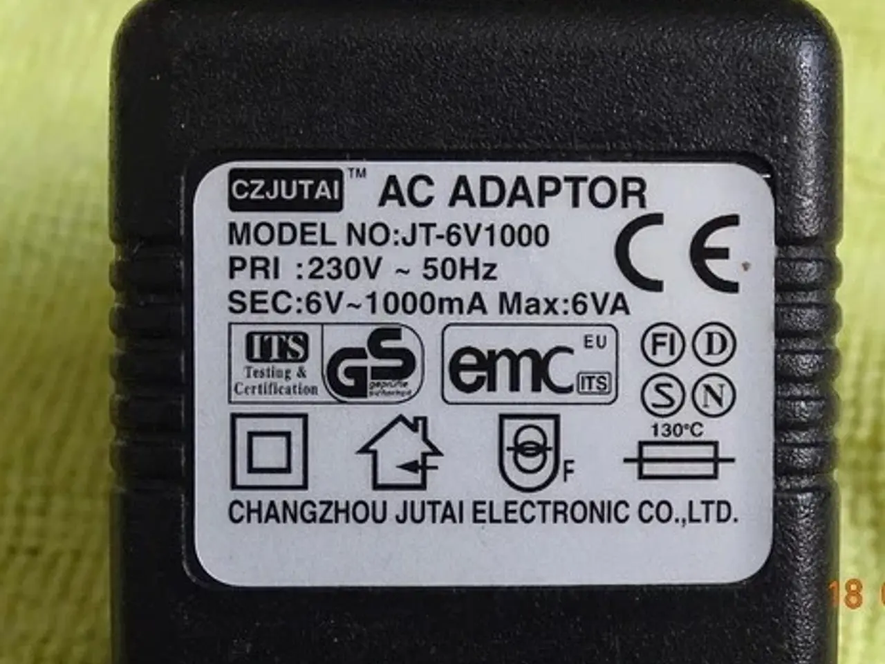 Billede 3 - CZJUTAI JT-6V1000  AC/AC Adapter 6V~ AC / 1000mA