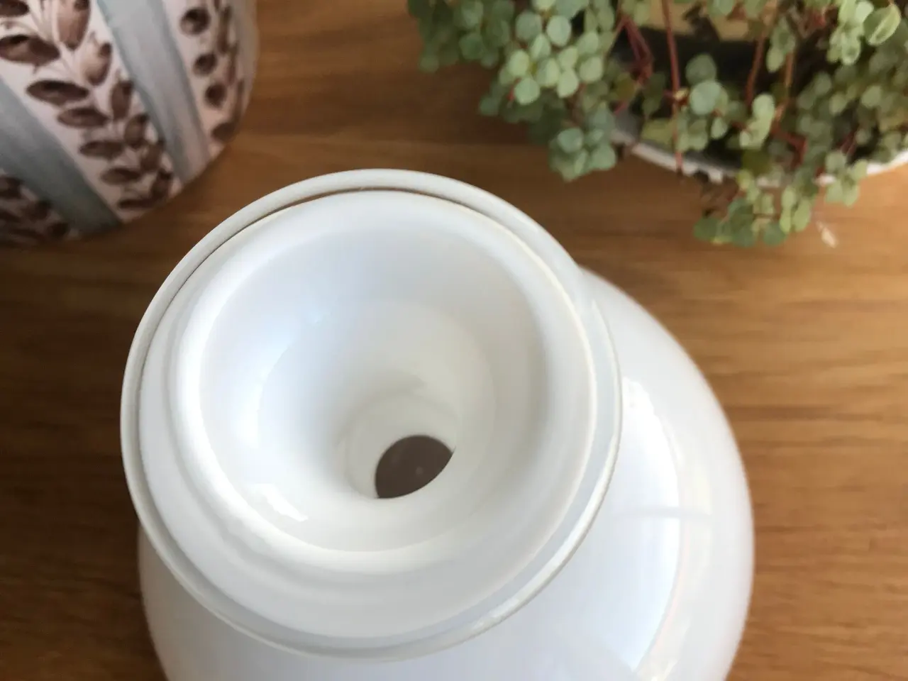 Billede 3 - Lysestage/vase , hvidt glas - Sirius, Holmegaard