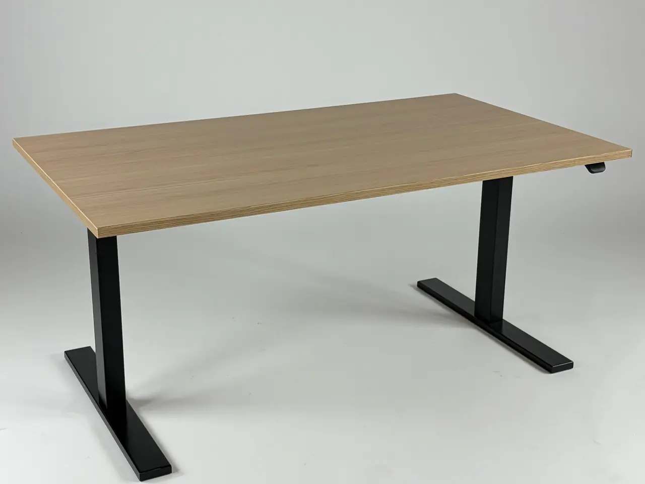 Billede 1 - HolmrisB8 Q20 Hæve/sænkebord – Natur/Sort Stel 160x80cm