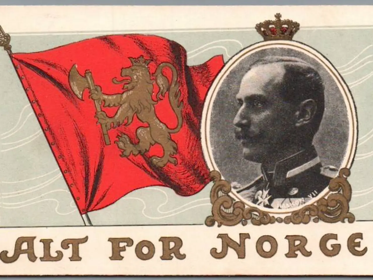 Billede 1 - Alt for Norge - Kong Håkon VII. - C. Stender u/n - Ubrugt