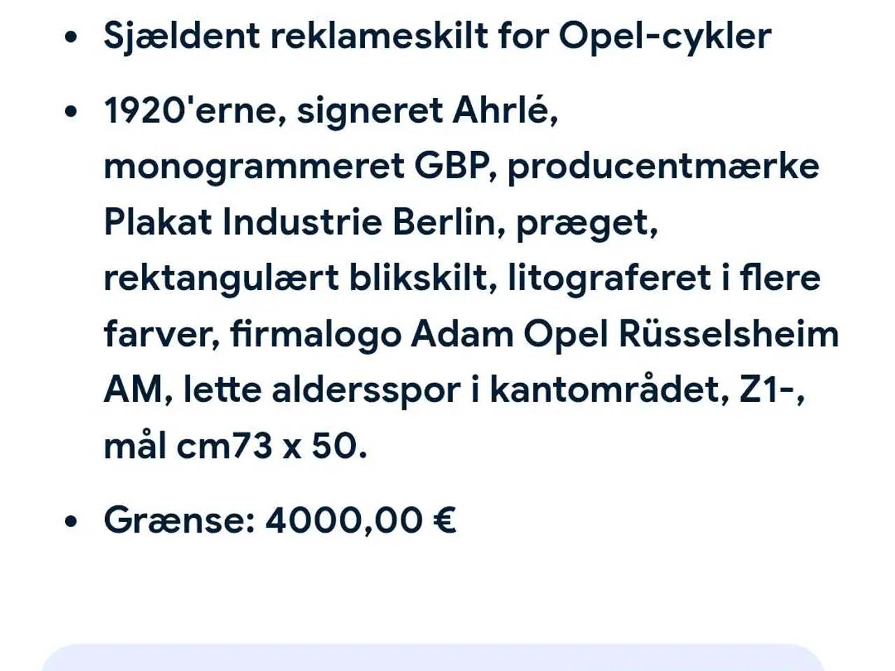 Billede 2 - Skilt fra Opel