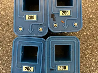 parti of 4 Vintage 200 Current Transformers Blue