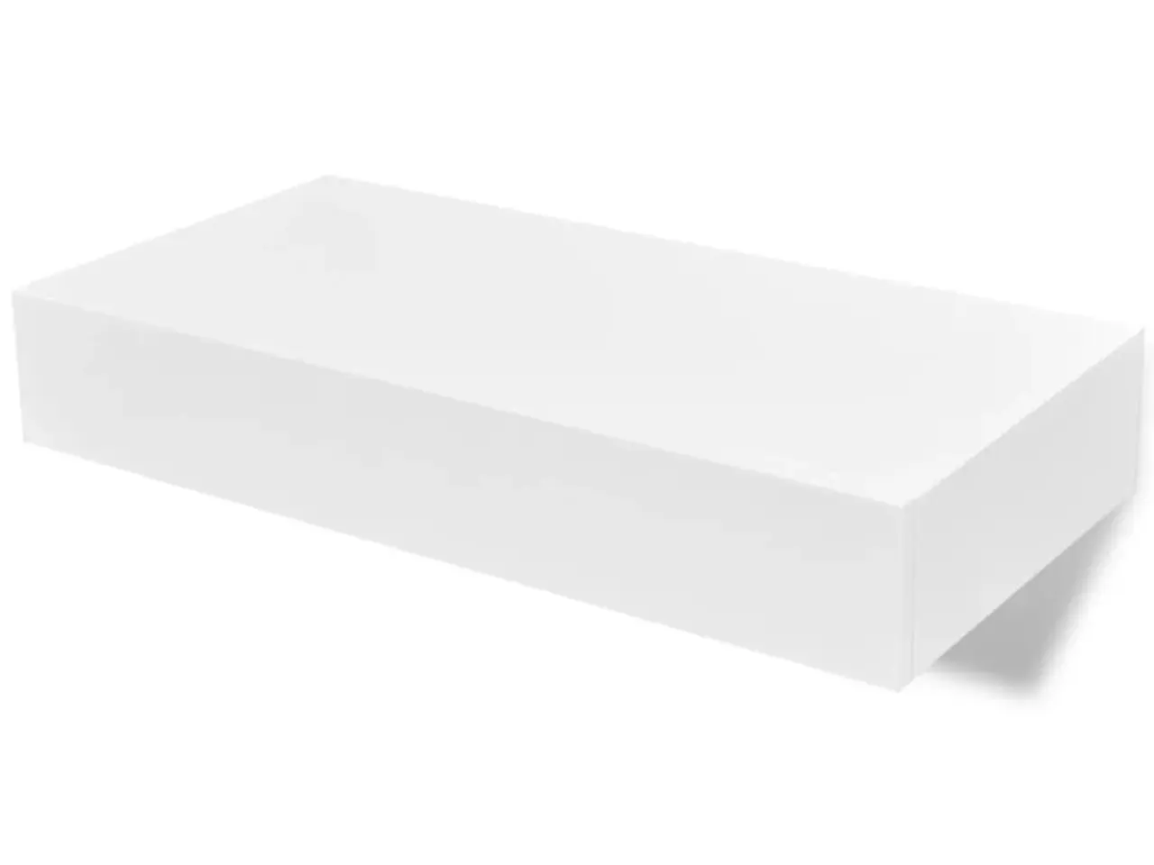 Billede 2 - Svævende væghylder med skuffer 2 stk. 48 cm hvid
