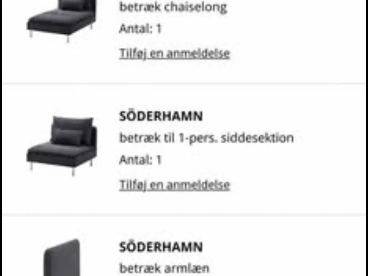 Billede 5 - Sofa med chaiselong- sort