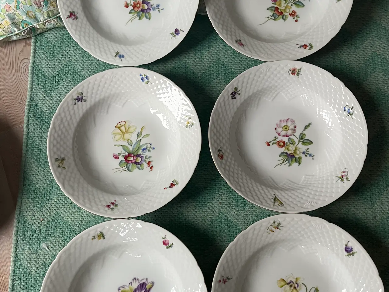 Billede 1 - Meget fine vintage Saksisk Blomst tallerkner